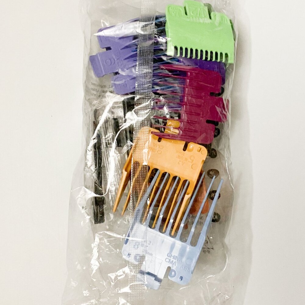 WAHL Color Coded Cutting Guides Kit Includes Blade Oil & Two Brushes NEW